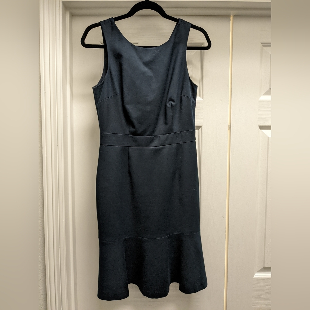 Banana Republic Navy Sleeveless Peplum dress